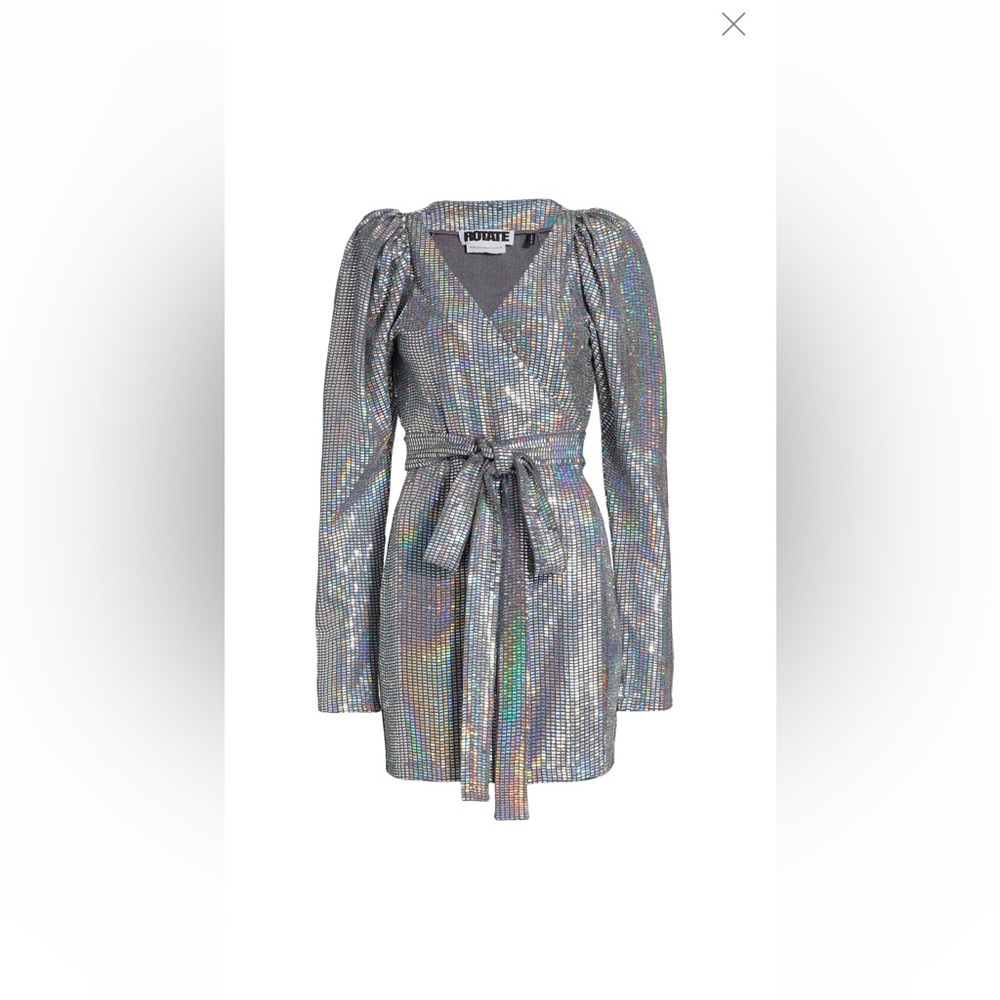 Rotate Birger Christensen Bridget Hologram Dress. Brand new condition.